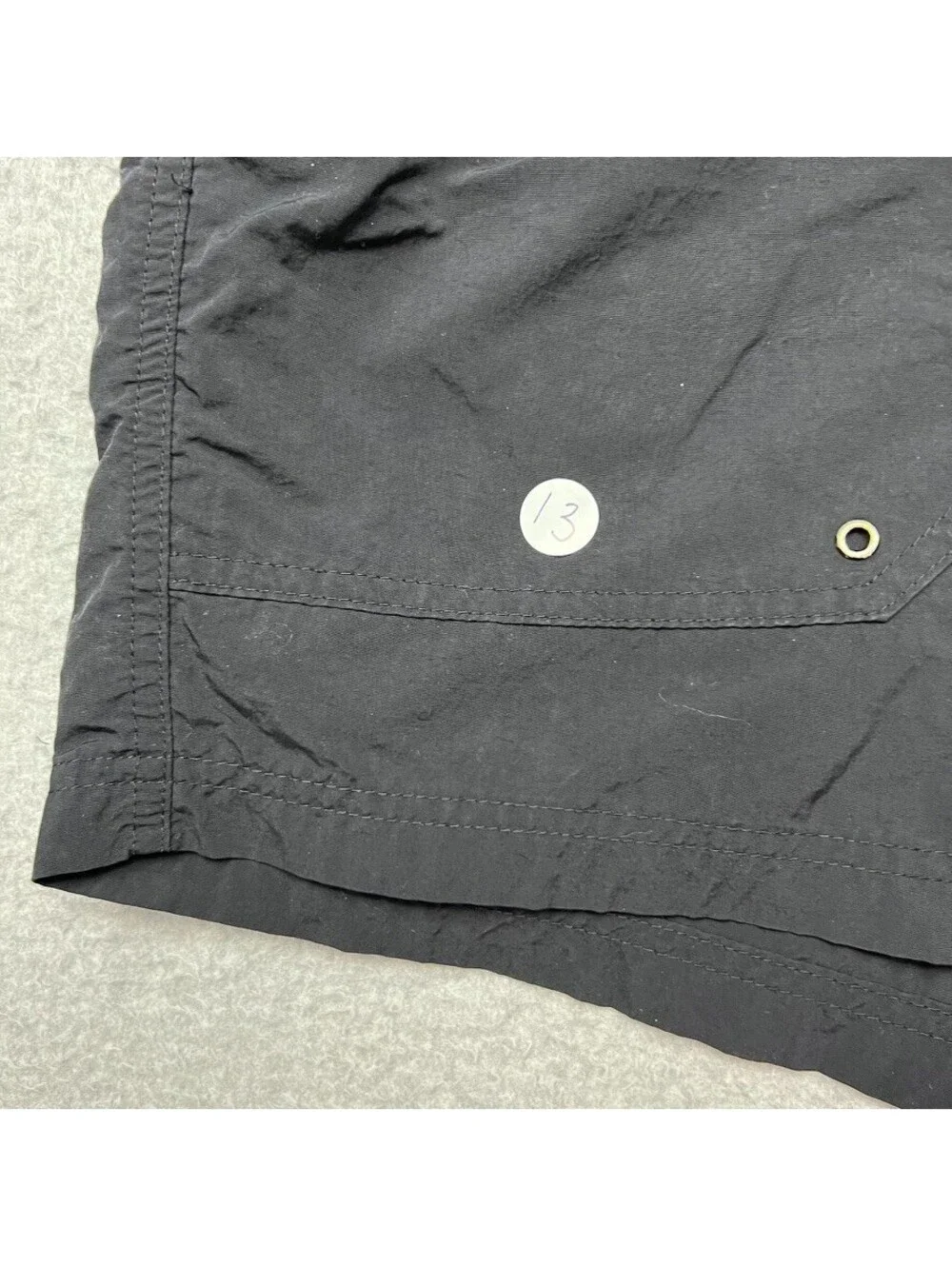 Eddie Bauer EBTEK Mens Black Nylon Cargo Shorts Hiking Outdoor Utility Xl VTG